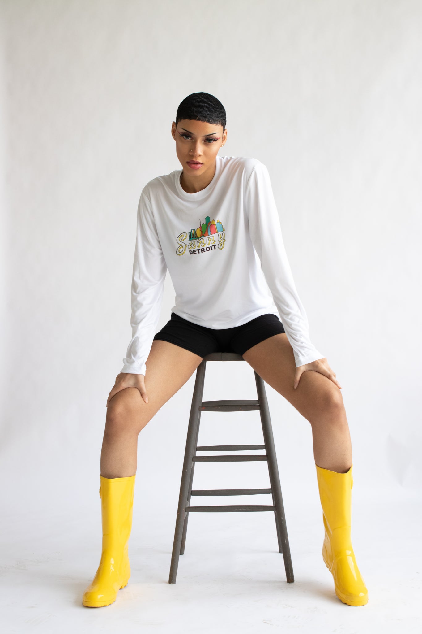 SUNNY DETROIT SKYLINE LONG SLEEVE DRY FIT